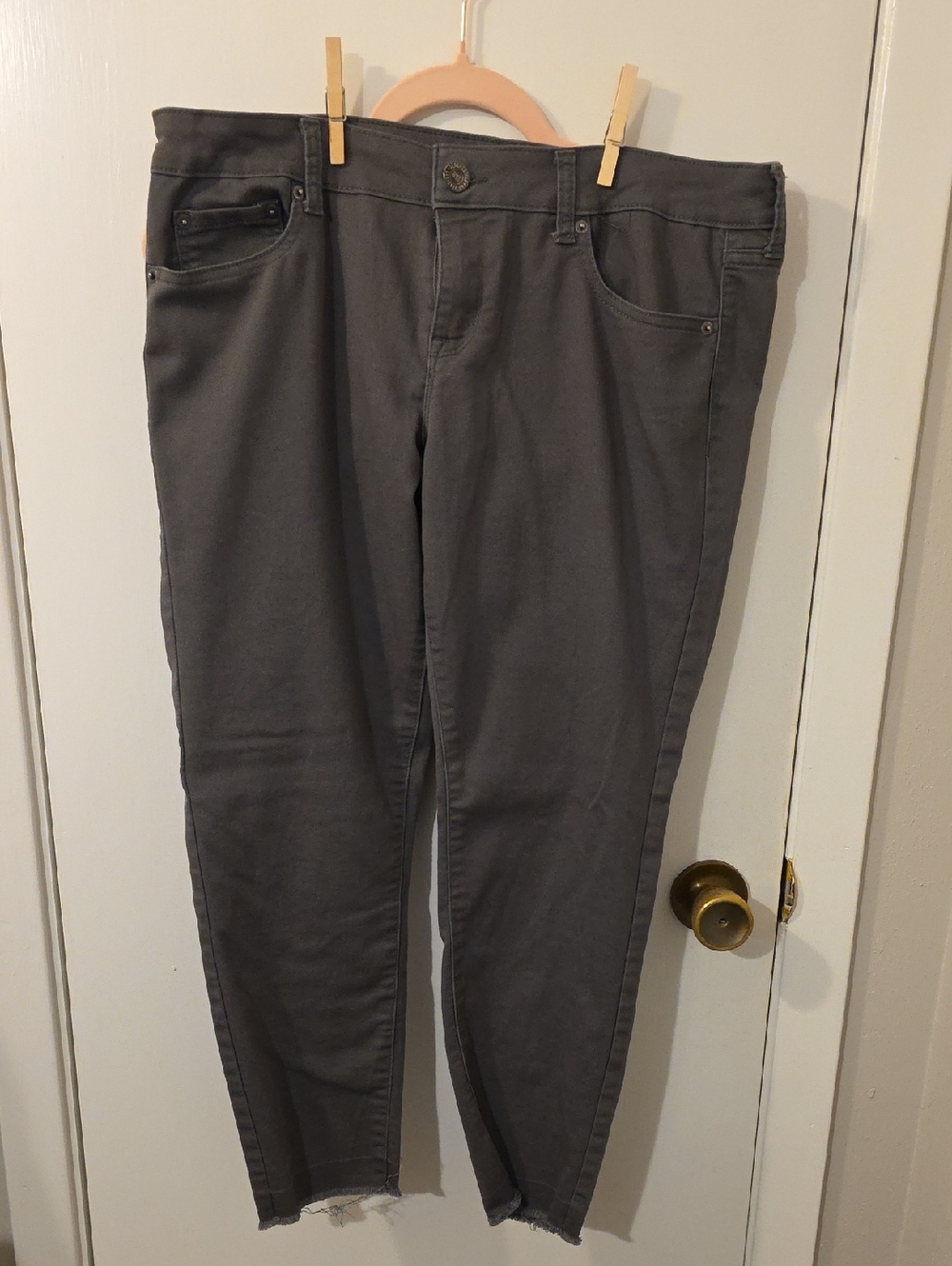 Aeropostale Cropped Jeggings 12 Olive Drab